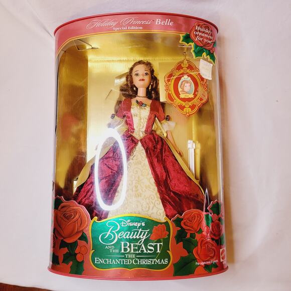 Disney holiday princess Belle doll new in box - Picture 1 of 6